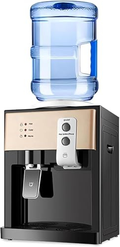 Compact Hot & Cold Water Dispenser – Countertop Water Cooler Machine, Mains Fed for Home or Office, Easy Setup, 18.9L Bottle Compatible, Sleek Modern Design