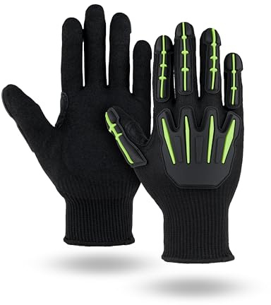 Illinois Glove Company Impact & Cut Resistant A6 Gloves Model 390 (Large) 1 Pair
