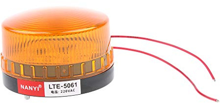 B Blesiya 220V LED Clignotant Phare Lampe d'Avertissement Éclairage Signal Ampoule Stroboscopique