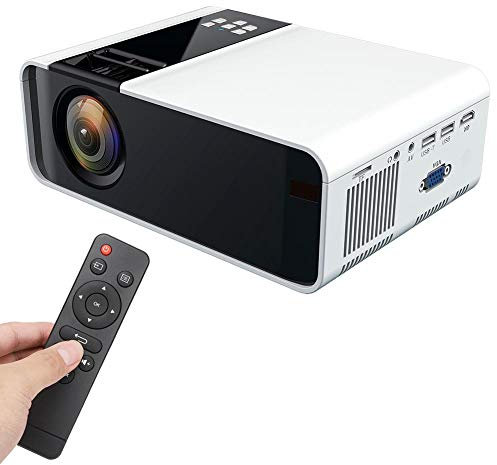 Mini Projecteur, Full HD 1080p 3D Vidéoprojecteurs de Cinéma Maison Portables Supporte USB, HDMI, VGA, AV, TF, Projecteur Professionnel pour Smartphone, PC, TV Box, Ordinateur
