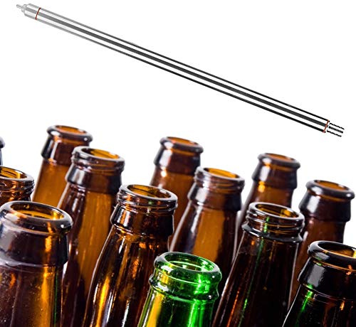 34,7 cm rostfritt stål ölflaska fjäderladdad ölflaska fyllning hembryggning vin öl flaska tillbehör för vinframställning