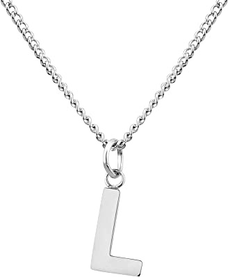 GD GOOD.designs Kette mit Buchstaben Silber - Wasserfest I hautverträgliche Halskette für Damen mit A-Z Anhänger I Initial Buchstabenkette