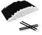 300PCS Disposable Lip Brush for Lipstick: Black Disposable Lip Wands - Disposable Makeup Brush Set - Lip Mask Applicator Brushes - Lip Gloss Concealer Brushes Application Tool