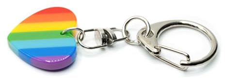 Miniblings Herz Schlüsselanhänger Liebe Love Pride Regenbogen LGBTQ+ | Begleiter am Schlüsselbund, aus Berlin, auch als Mitbringsel geeignet