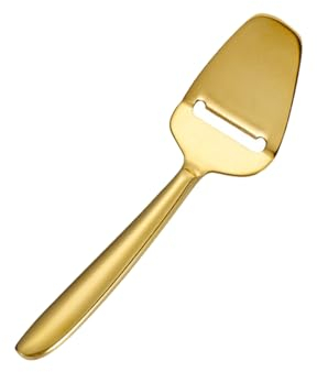 curfair Vielseitiger Käsehobel Schneider für Hartkäse Schaber Hohl Design Edelstahl Multifunktional Butter Home Golden