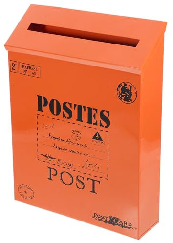 HOODANCOS Vintage Briefkasten Mit Zeitungsrolle Wandmontierter Retro Postkasten Für Außenbereich Für Zuhause Büro Oder Institutionen