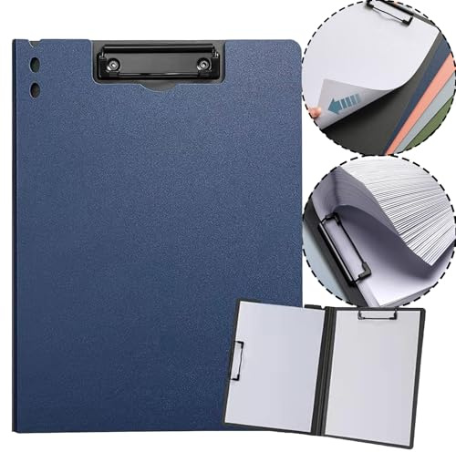 Portablocco A4, HAIYUU Cartelline Portadocumenti con Copertina Raccoglitore in Plastica Foldover Clip Boards Cartelline Porta Documenti Faldone Portablocco A4 per Scuola Industria Ufficio