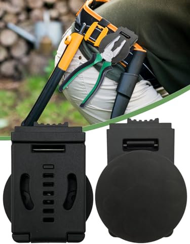 FYWZ Tool Holster Belt Clip, Magnetic Tool Holder for Belt Clip,Non-Slip Strong Magnetic Clip Tool Belt Accessories for Hammer Screwdrivers Adjustable Wrench（2 Set）