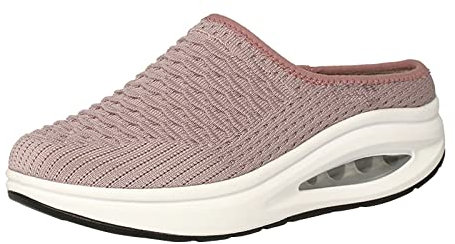 Dinglong EU 37 Baskets pour Femmes Femmes Chaussures Couleur Unie Bas à Bascule Chaussures décontractées Creux Respirant Mode Fond Plat Chaussures à Bascule Baskets Chaussure Marche Femme