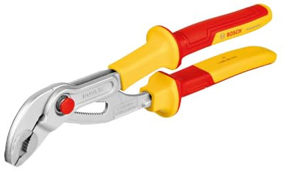 Bosch Professional pince multiprises VDE – 250 mm (certifiée jusqu'à 1 000 V, isolée avec des polyuréthanes thermoplastiques (TPU))