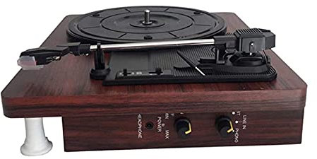 CAFIEDR Tocadiscos Retro, Radio Am FM 33, 45, 78 RPM Tocadiscos Altavoces incorporados Gramófono Antiguo con Bluetooth Tocadiscos D
