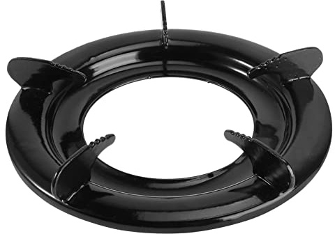 PAMINGONO Soportes Universales para Estufas de Gas 1 Pieza Soporte para Ollas Soporte de Hierro Compacto para Sartenes de Base Plana Redonda Fácil de Instalar Desmontable