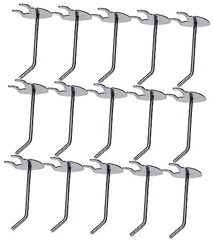 BUGUUYO 20pcs Pegboard Hooks Heart Shaped Hanging Hooks Home Office Organization