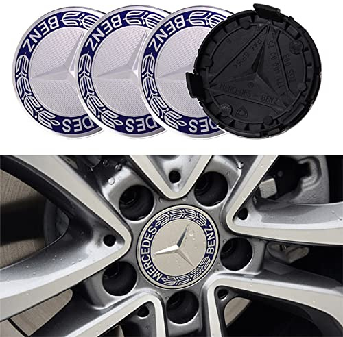 4 Stück Nabendeckel für 75MM Radnabenkappen Felgendeckel Felgenkappen Nabenkappen Wheel Caps Radnabenabdeckun