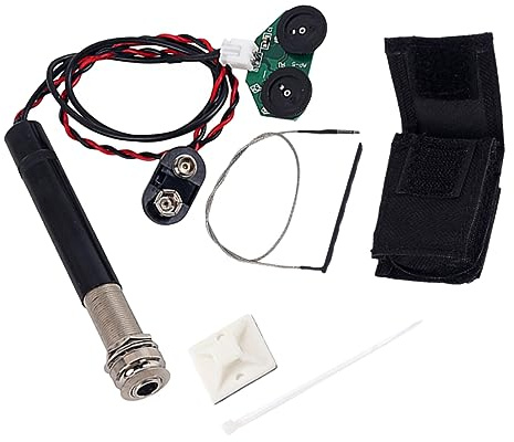 ERINGOGO Tonabnehmer für Klangregelung Akustische mit Lautstärke und Metall Piezo Endpin Buchse Modell Gmb634 Gitarren Akustikgitarre Folk