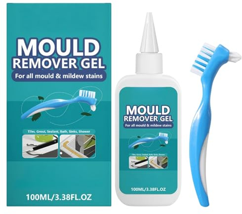 100ml Mould Remover Gel, Long-Lasting & Effective Stain Remover & Mold Cleaner for Walls, Kitchen, Bathroom Sink & Washing Machine, Mould Stain Remover & Anti Mould Paint, Versatile Application Range