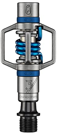 Eierschläger mit 3 Pedalen, Edelstahl/Blau