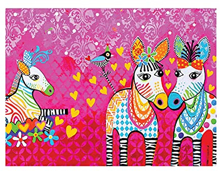 Maxwell & Williams GX0122 Love Hearts Tiermotiv Geschirrtuch mit Tiger Tiger Design, 100% Baumwolle, Rot, 50 x 70 cm, Waschmaschinenfähig