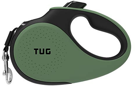 TUG Original Retractable Dog Leash, 16 ft (Large, Green)