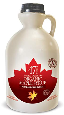 47° North Single Source Canadian Organic Maple Syrup Grade A Very Dark Strong 1000ml (1x 1000ml)