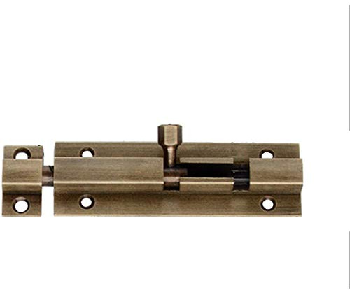 1 Pcs Heavy Duty Tower Bolt Door Slide Latch Lock Barrel Bolt Durable Slide Bolt for Bathroom Toilet Shed Bedroom (Bronze)
