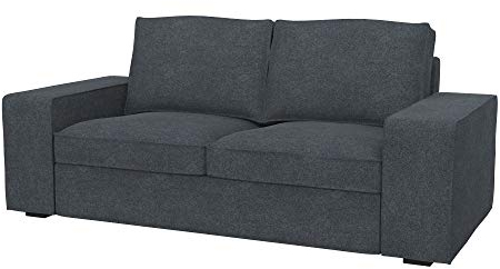 Soferia Sofabezug Kompatibel Mit Kivik Sofaüberzug Sofaüberwurf Sofaschoner Cover Fleckschutz Kratzfest Robust Strong Grau Anthrazit