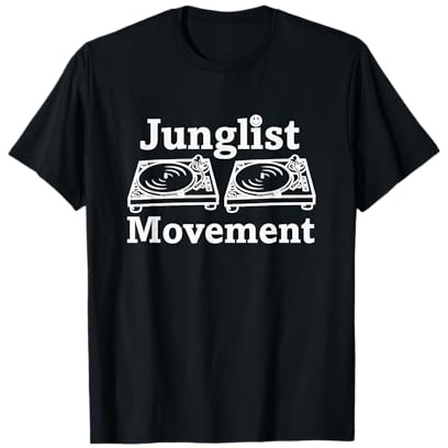 Junglist Movement Jungle Drum and Bass Music Design T-Shirt