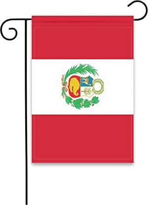 Bandera peruana de Perú, pequeñas banderas de jardín peruanas para patio, porche, día de la independencia, festival patriótico, decoraciones al aire libre