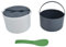 Microwave Rice Cooker Set, Kitchen Microwave Rice Maker Food Grade PP (Green)