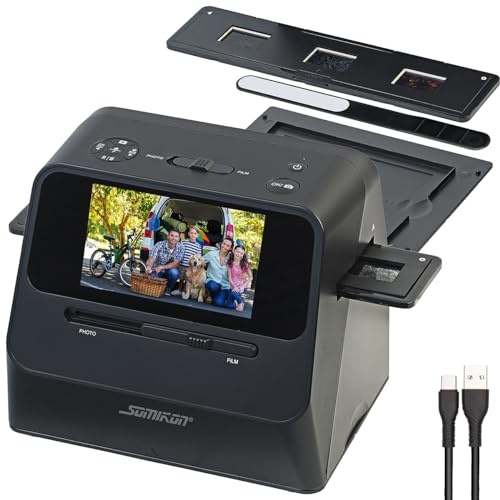 Somikon Dia & Fotoscanner: 3in1-Foto-, Dia- & Negativscanner mit 22 MP, Versandrückläufer (Diascanner für gerahmte, Fotoscanner zum digitalisieren, Grabber)