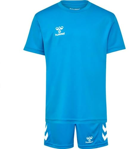 hummel jersey set barn vit blå, 8 (128) barn
