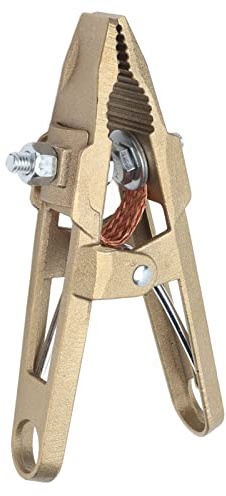 A Shape Ground Clamp 600A Brass Earth Clamp High Strength for Welding Cutting Supporting TIG MIG MMA