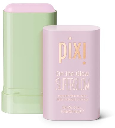 Pixi ON-THE-GLOW SuperGlow Bâton surligneur crème, rosée | Petal Dew | Crème hydratante et lumineuse, illuminatrice pour les joues et les sourcils, sans paraben