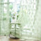 Kotile Sage Green Sheer Curtains 72 Inch Drop 2 Panels Rustic Floral Embroidered Scalloped Edges Green Lace Curtains for Living Room, Rod Pocket Privacy Voile Net Curtains for Windows, 52 x 72 Inch