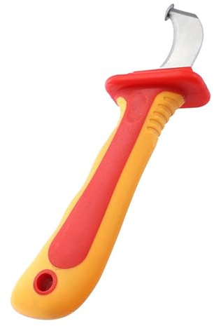 Kabel-Demontagemesser, VDE-zertifiziertes Isoliertes Elektriker-Werkzeug, mit Komfortablem Griff, Ideal Zum Abisolieren Unter Live-Bedingungen