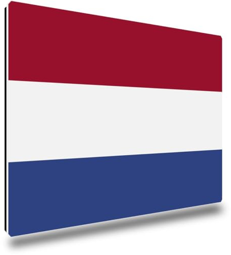 TRIOSK Kühlschrankmagnete Länderflaggen Magnet Flagge Niederlande Reise Souvenir Geschenk für Reiseliebhaber Weltenbummler Kühlschrank stark eckig groß 85x55 mm