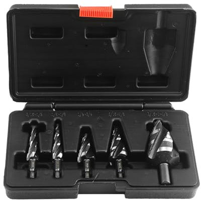 Taladro de paso, brote de taladro de paso | Paso Bit Set | Herramientas de corte en espiral de acero de alta velocidad de grado industrial para madera de acero inoxidable de aluminio PP