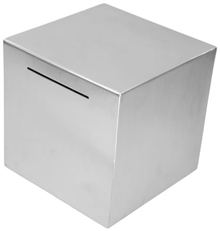 DOITOOL Caja De Dinero Portátil Alcancía Inoxidable Irrompible Para Ahorros Contenedor De Monedas