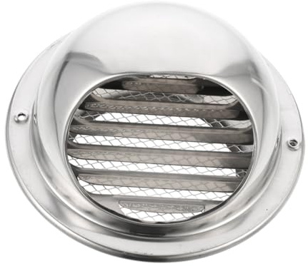 LALAFINA Flat Exhaust Fan Cover Round Ventilation Hood with Screen Mesh for Kitchen Bathroom and Laundry Use Easy Installation and Durable