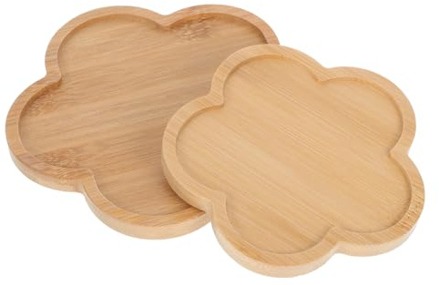 SHINEOFI 2 pezzi Sottobicchieri Legno per DIY da Base Vuota per Piante Decorativa e Sottovasi Accessori Artigianali per Decorazioni Domestiche e Ufficio Facili da Personalizzare