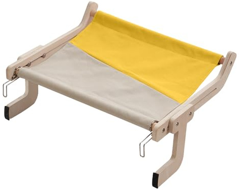 Letto per gatti con finestra, trespolo per gatti con finestra | Pesce persico da davanzale per gatto - Sedile per amaca per alla, struttura in legno per di grandi dimensioni, lett