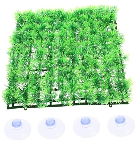 TOYANDONA Realistic Aquarium Grass Mat Plastic Green Pad for Fish Tank