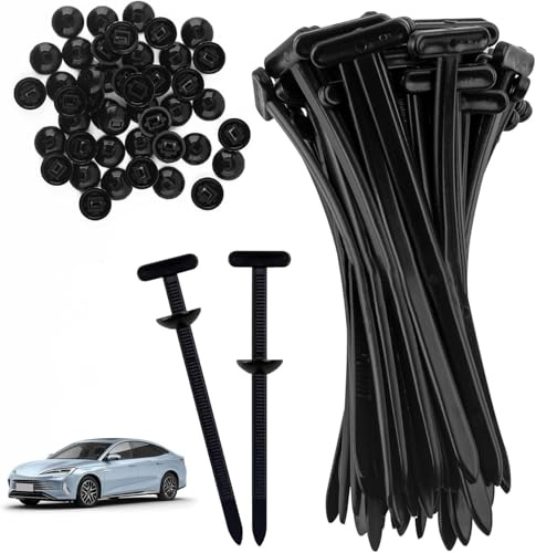 Lot de 200 serre-câbles universels avec bouton à broche, boucle en nylon pour fixation rapide, réparation quotidienne, réparation automobile, ménage et gestion des câbles