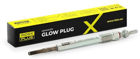RIDEX PLUS Diesel Glühkerze 5V Schlüsselweite: 8mm Gewindemaß:M 8 x 1,0 Glühkerzenausführung:Drahtglühkerze Kompatibel mit FORD Fiesta Mk6 Schrägheck JA8, JR8 FOCUS III Turnier Kuga Mk2 DM2 S-MAX WA6