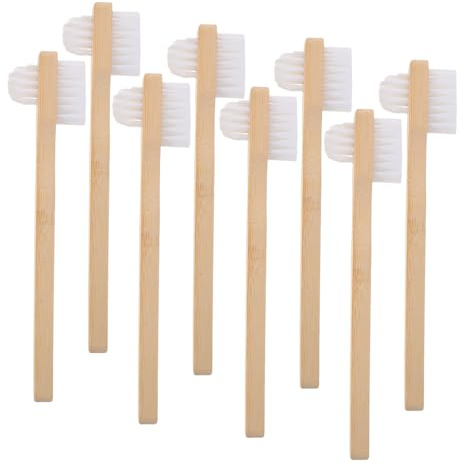COLLBATH 8 St Nylon Medelhård Protestandborste Tandborste Protesrengöringsverktyg Protesvårdsborste Delprotesborste Aligner Rengöringsborste Rengöringsborste Protestandborste
