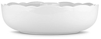 Alessi MW45 Dressed for X-Mas Schale für Trockenfrüchte und Süßigkeiten aus Porzellan, weiß, 21 x 22 x 6.60 cm
