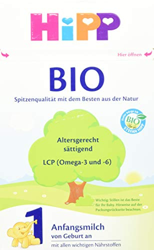 HiPP Milchnahrung 1 Bio, 1er Pack (1 x 600 g) 361595