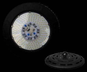 Proiettore LED UFO 100W 8500lm 5000K Per capannoni, magazzini industriali, parcheggi coperti, officine.
