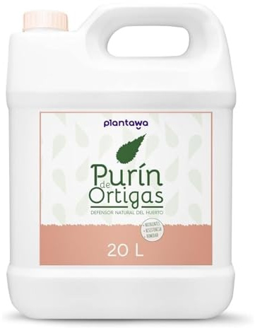PLANTAWA Purín de Ortiga 20L | 100% Puro y Muy Concentrado | Poder Reverdeciente | Acción Eficaz y Seguro | Prensado en Frío | Sustancia Básica Natural