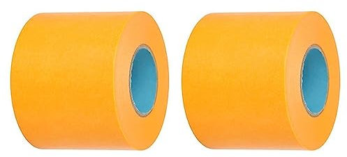 Malerband 25mm 50mm X 50m 100mm Abdeckband Maler，Malerkrepp 30mm 20mm X 50m Breit Goldband,Weiß Abdeckfolie Kreppband Klebeband Maler Rollen Für Malerarbeiten ( Color : Yellow , Size : 10cm x 50m )